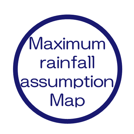 Maximum rainfall assumption Map